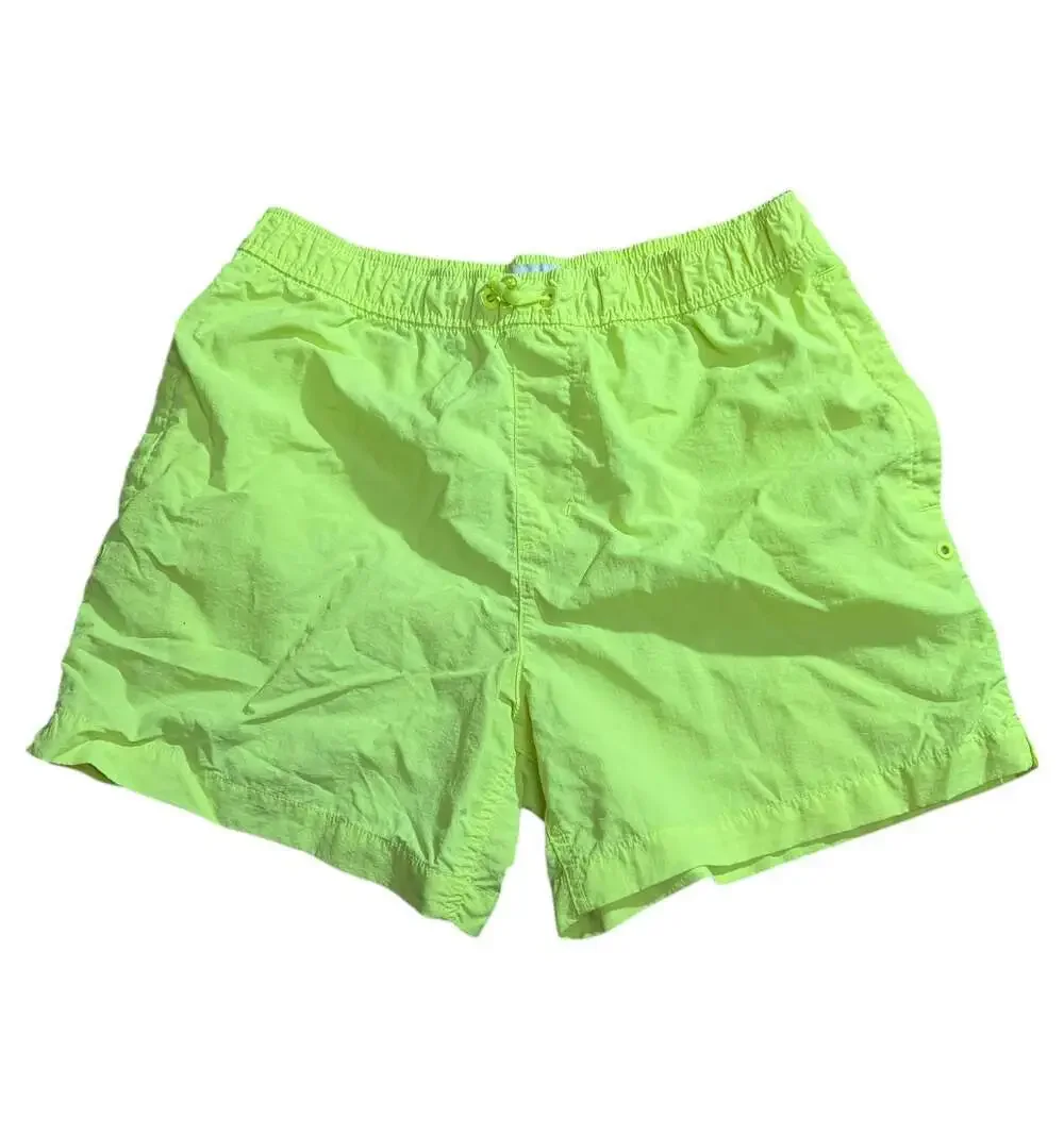 Old Navy Men’s Neon Green Swim Trunks XL Elastic Waist Nylon Shorts